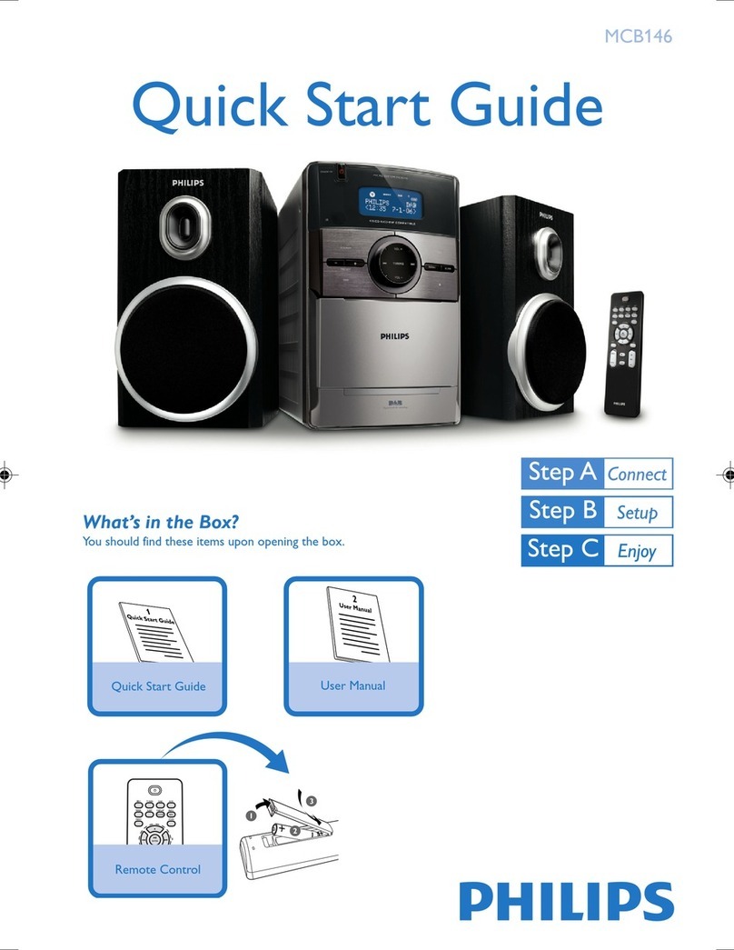 Philips MCB146/05 quick start guide