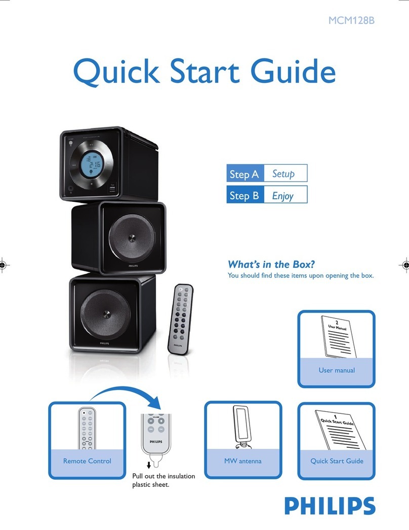 Philips MCM128B/05 quick start guide