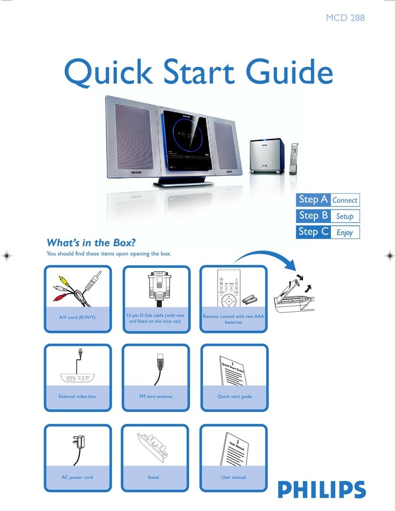 Philips MCD288/05 quick start guide