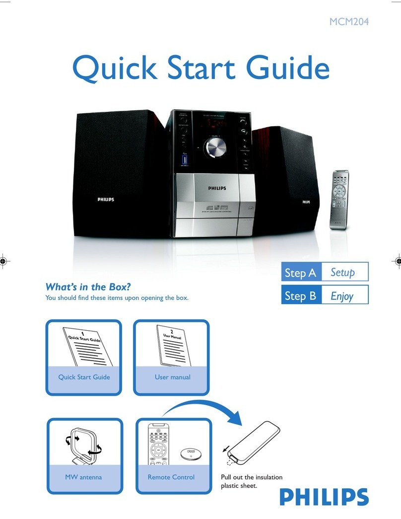 Philips MCM204/05 quick start guide