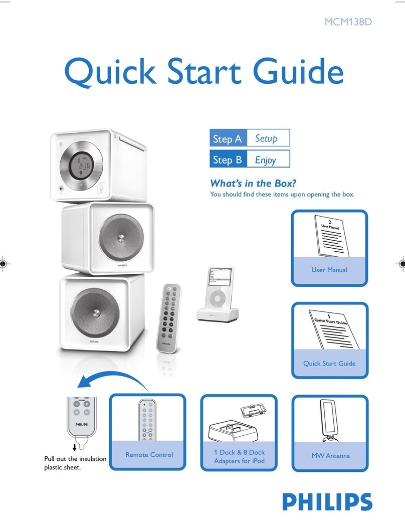 Philips MCM138D/05 quick start guide