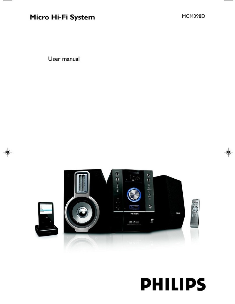 Philips MCM398D/05 User manual