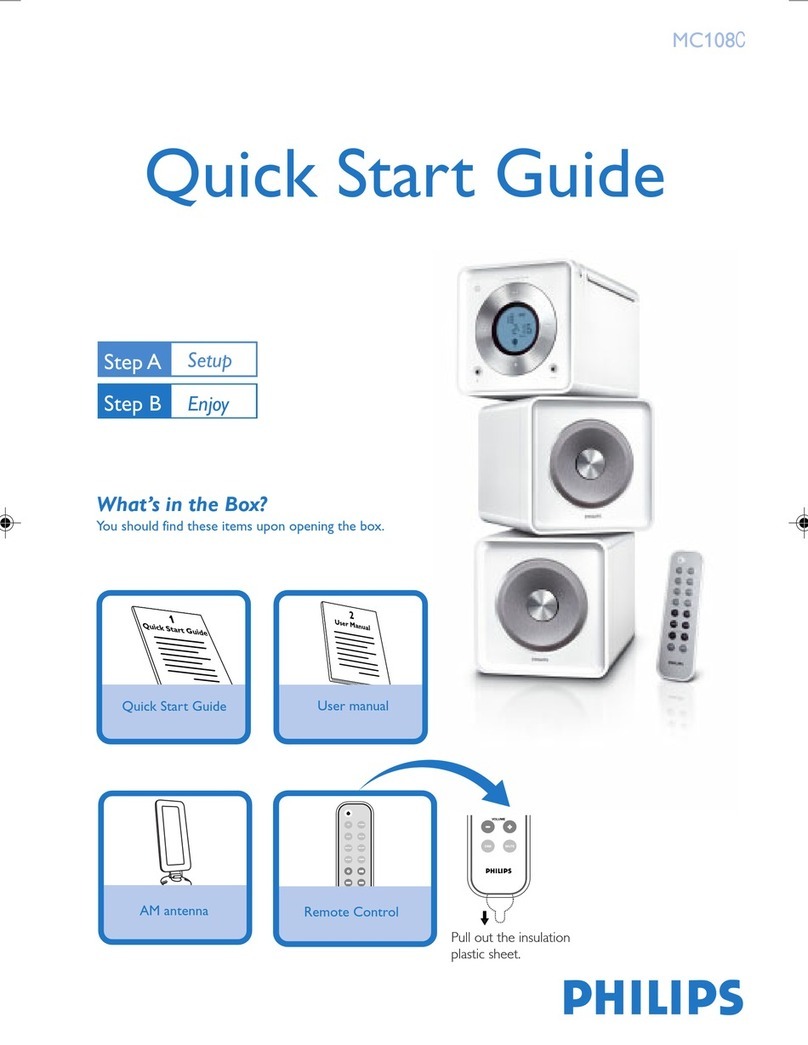 Philips MC108C/05 quick start guide
