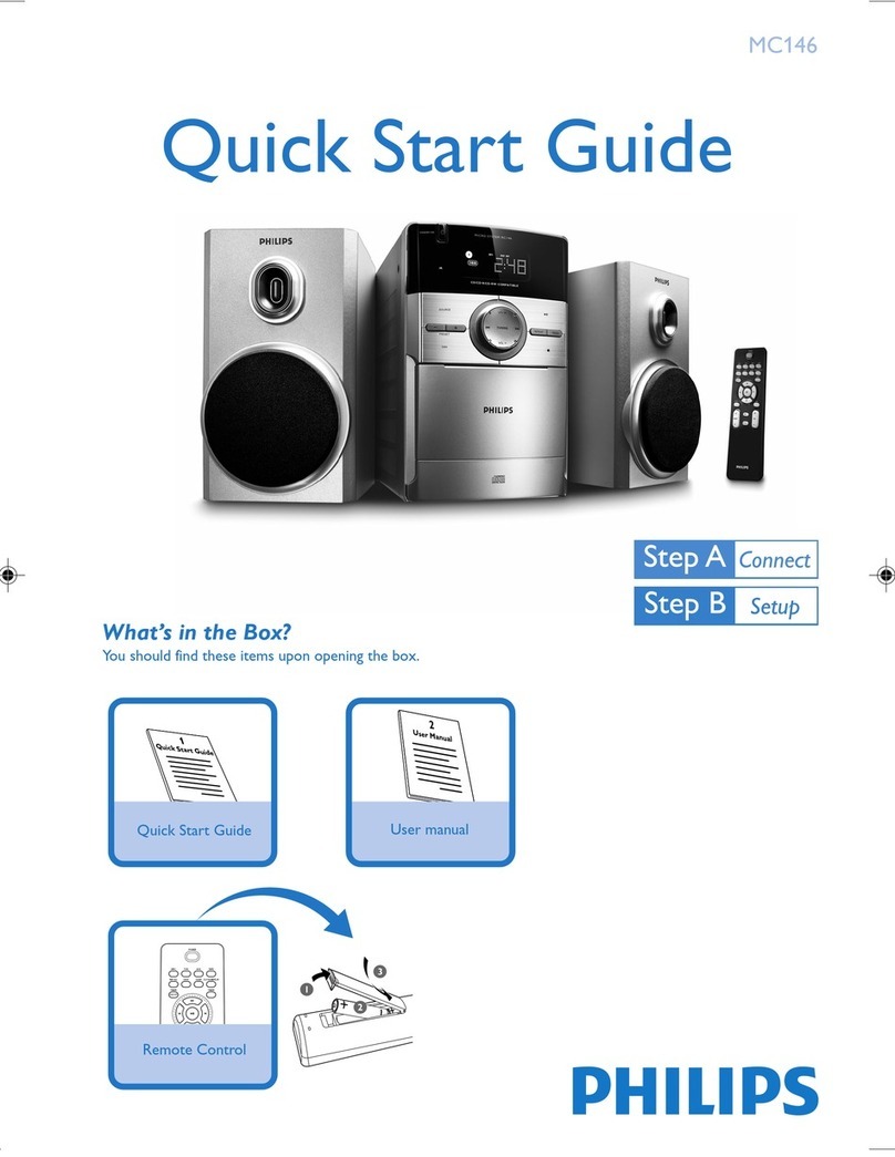 Philips MC146/05 quick start guide