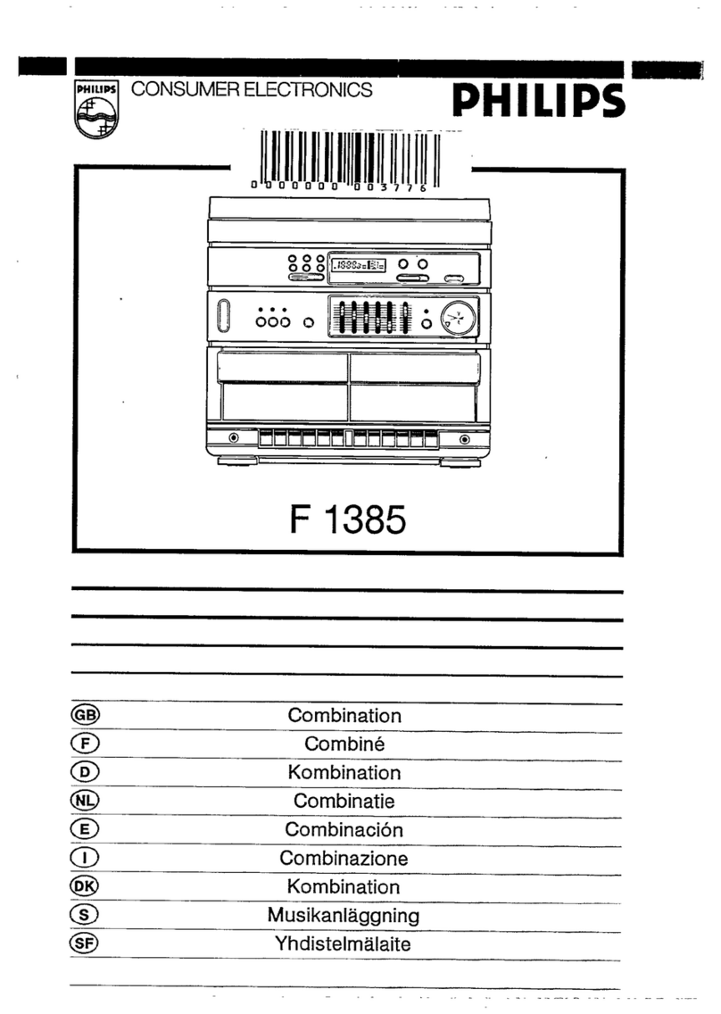 Philips F1385 User manual
