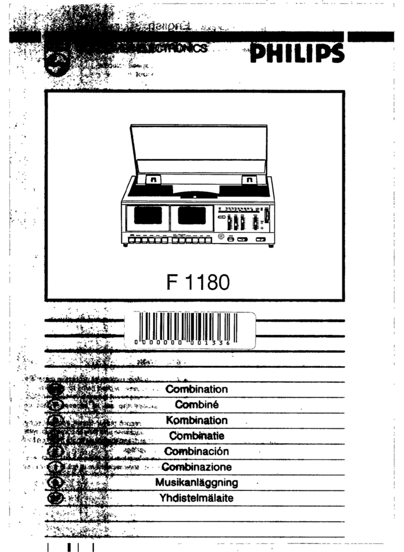 Philips F1180 user manual