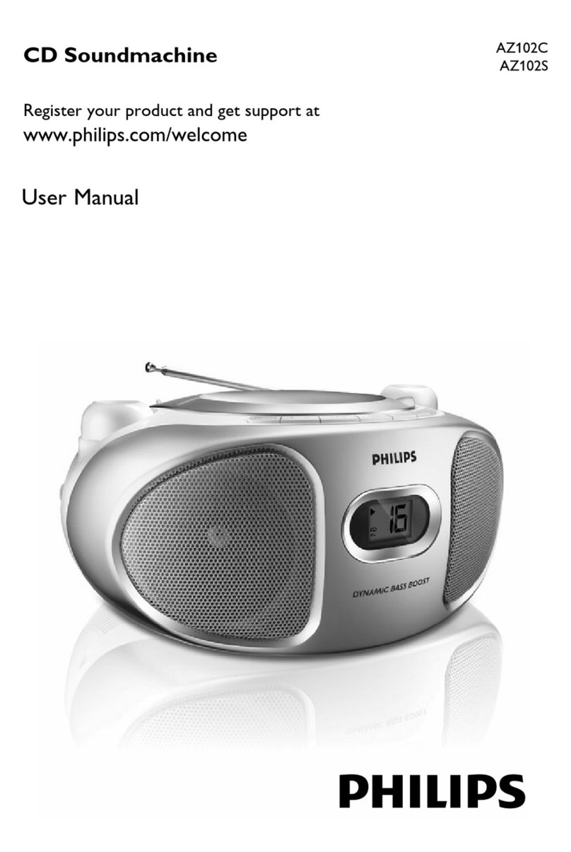 Philips AZ102B/79 User manual