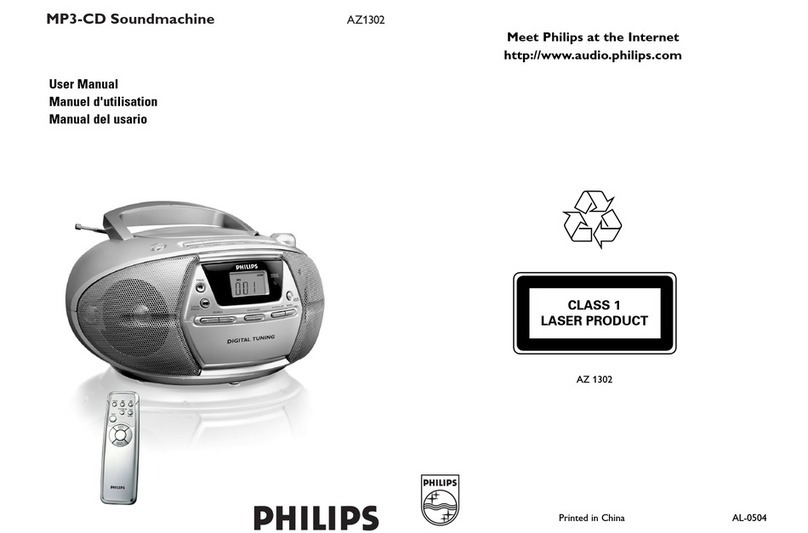 Philips AZ1302/00 user manual