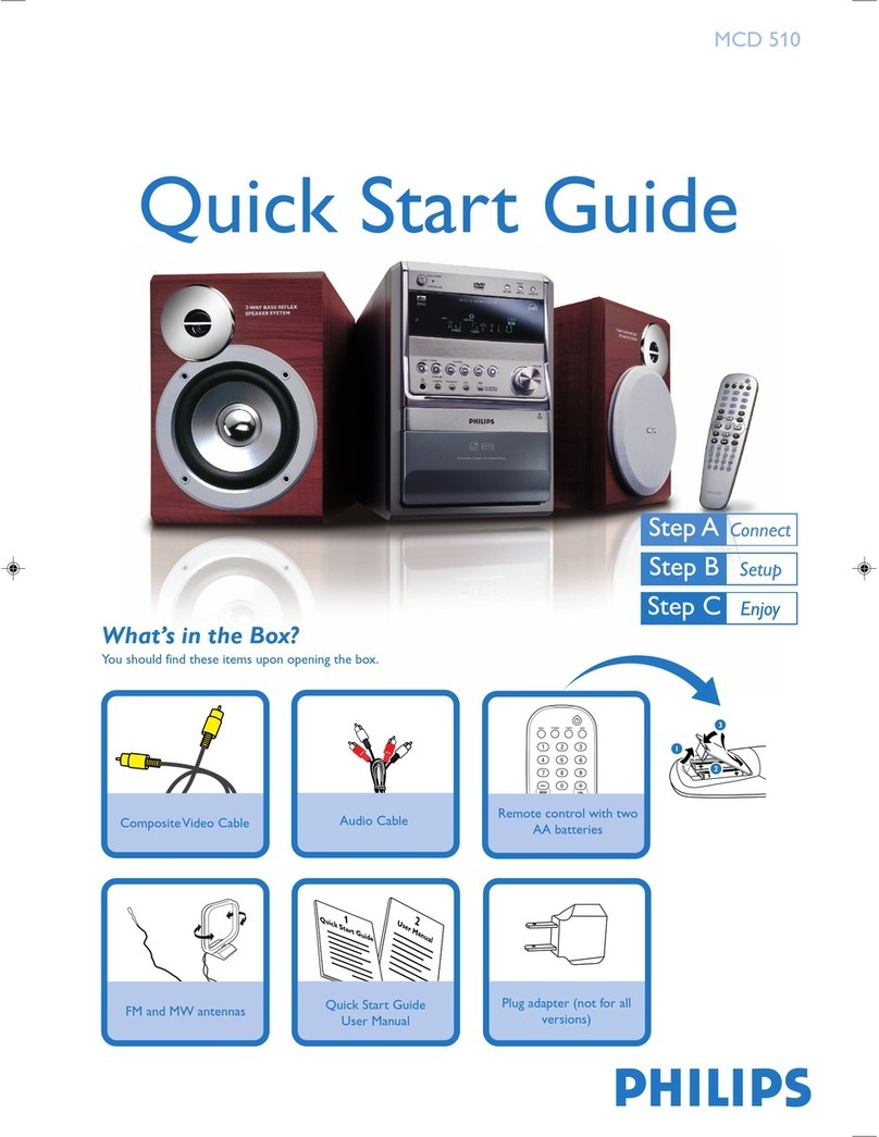 Philips MCD510/21 quick start guide