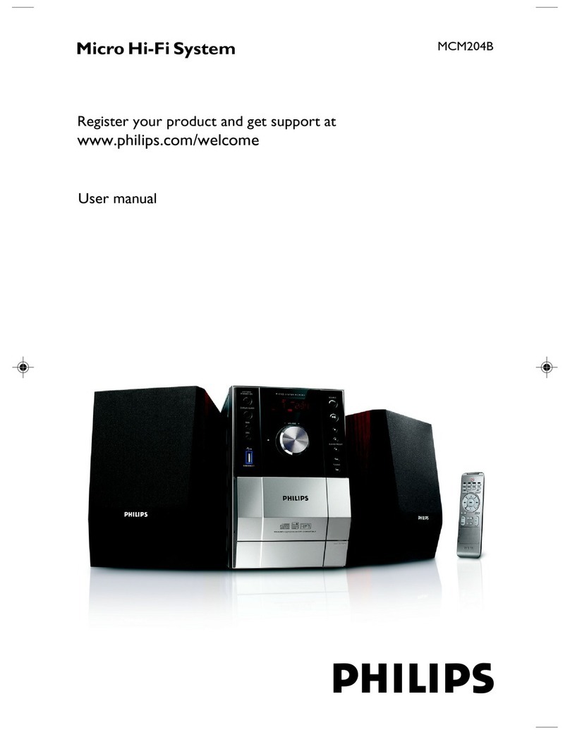 Philips MCM204B/61 User manual