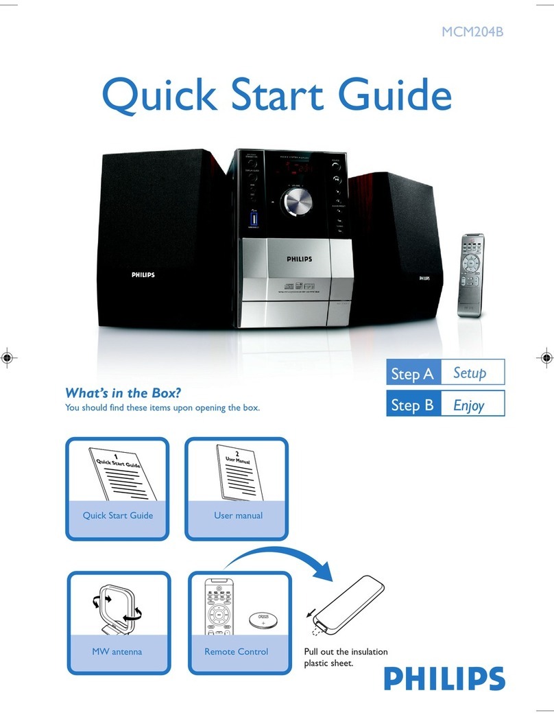 Philips MCM204B/61 User manual