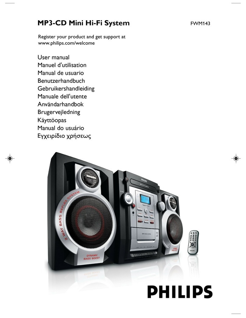 Philips FWM143/12 user manual
