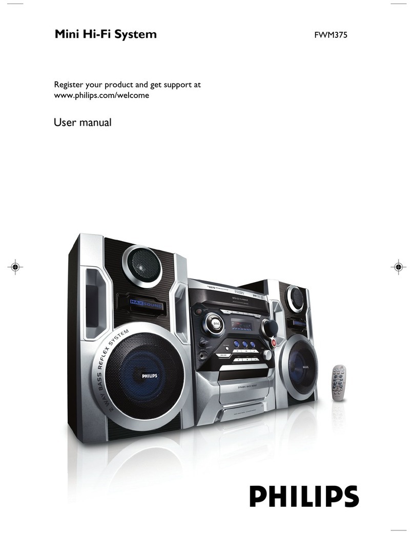 Philips FWM375/05 User manual