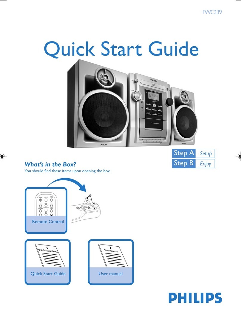 Philips FWC139/05 quick start guide