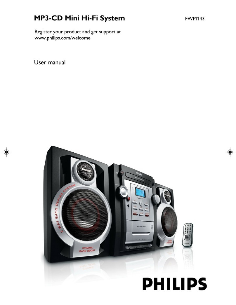 Philips FWM143/05 user manual