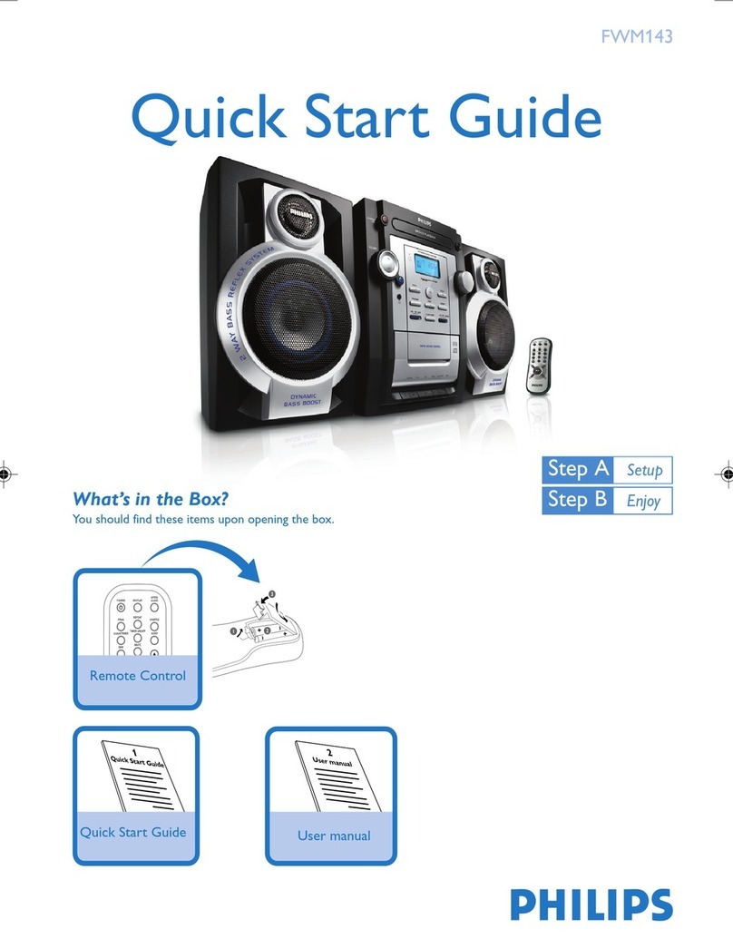 Philips FWM143/05 quick start guide