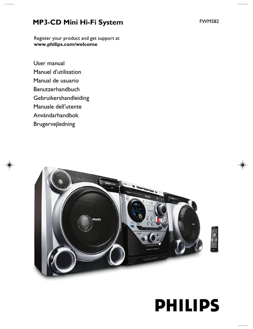Philips FWM582/05 user manual