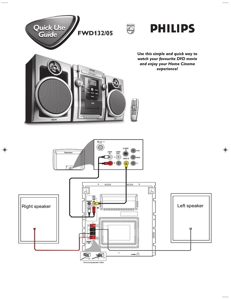 Philips FWD132/05 quick start guide