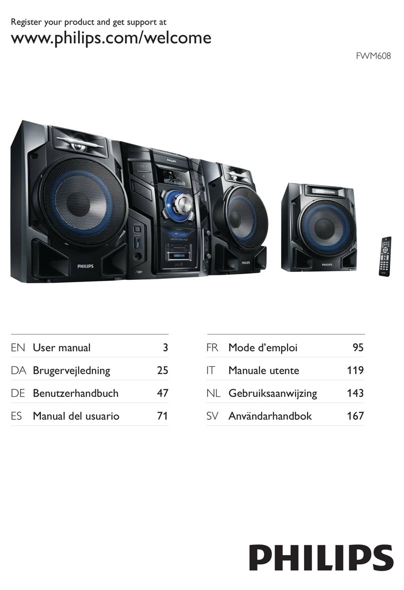 Philips FWM608/12 user manual