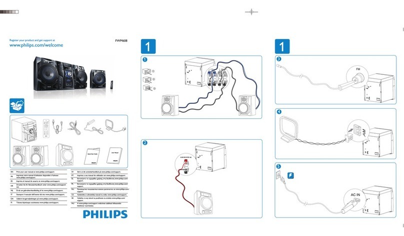 Philips FWM608/12 User manual