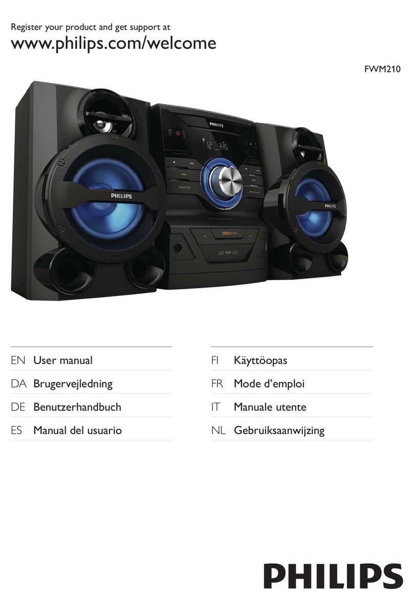 Philips FWM210/12 user manual