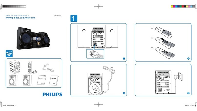 Philips FWM400D/05 quick start guide