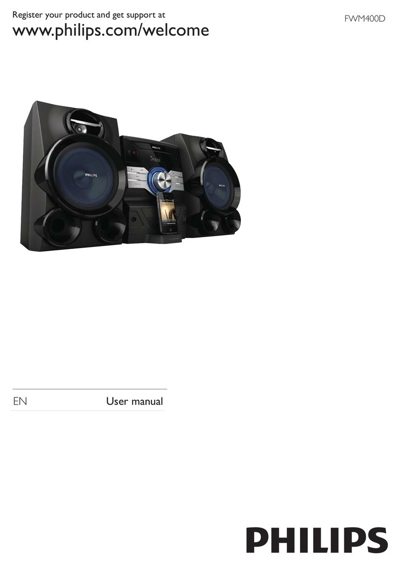 Philips FWM400D/05 User manual