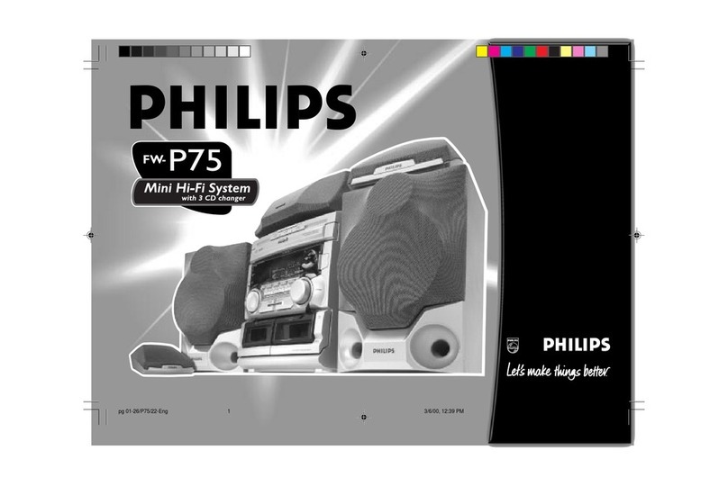 Philips FW-P75/25 User manual Philips FW-P75/25 User manual