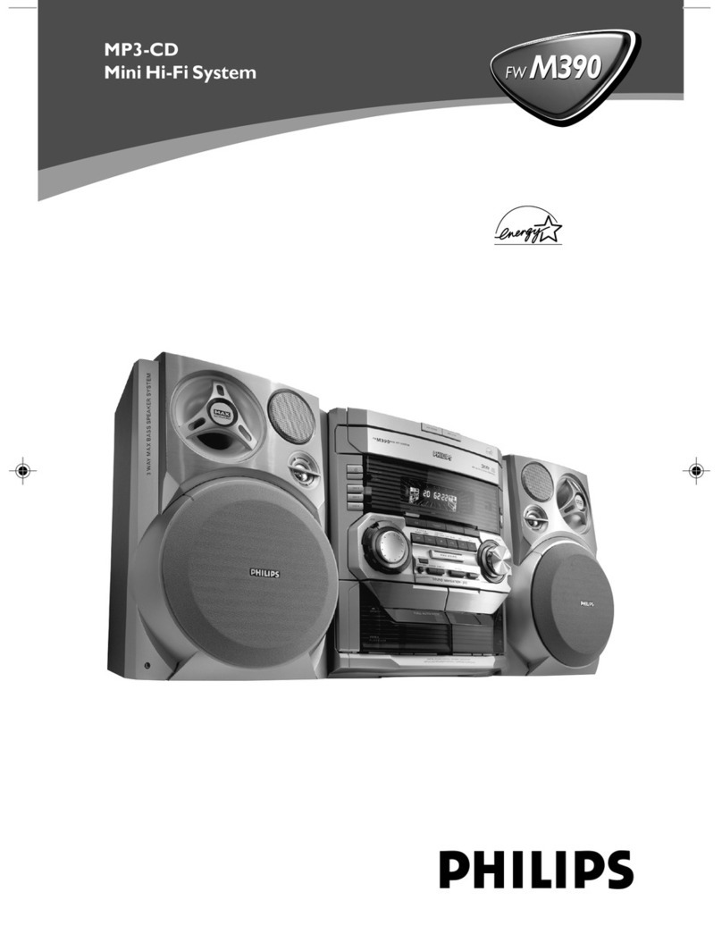 Philips FWM390/25 user manual