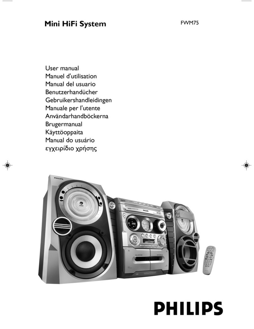 Philips FWM75/22 User manual