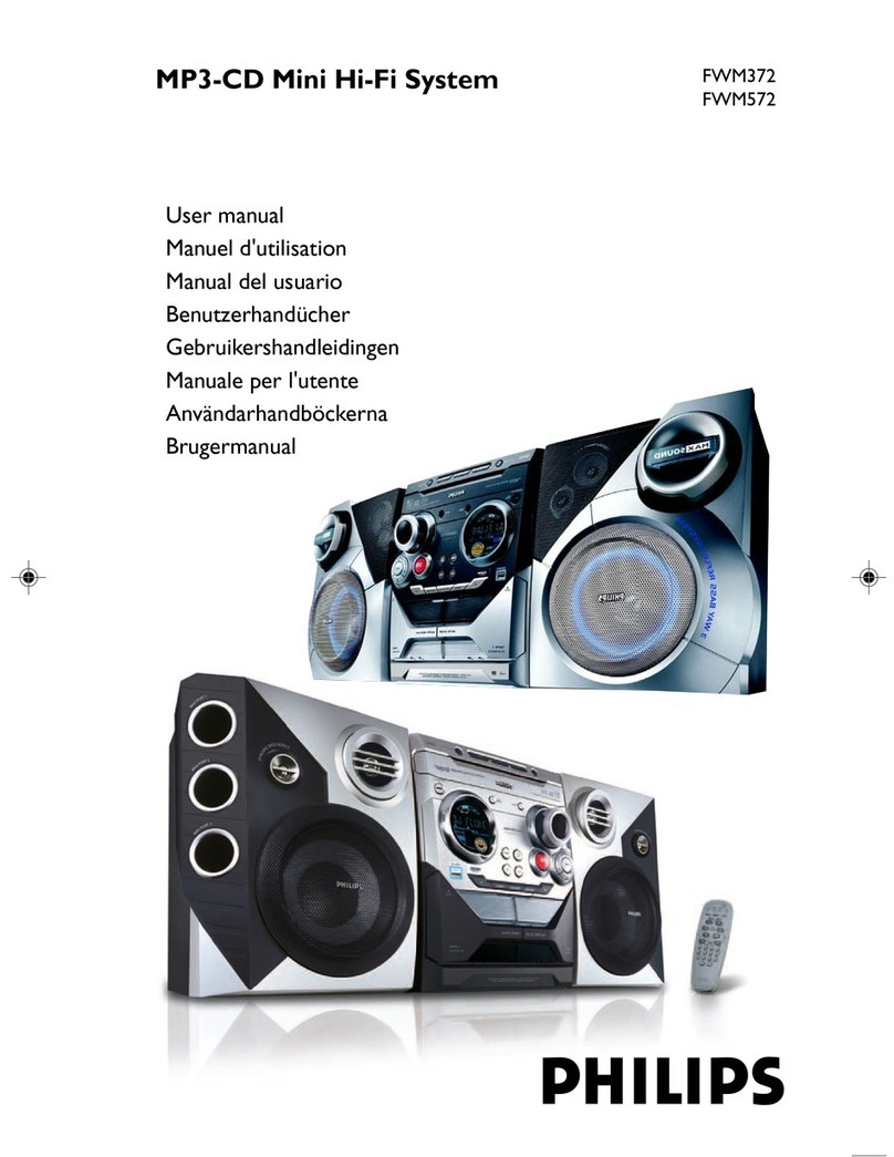 Philips FWM372/05 user manual