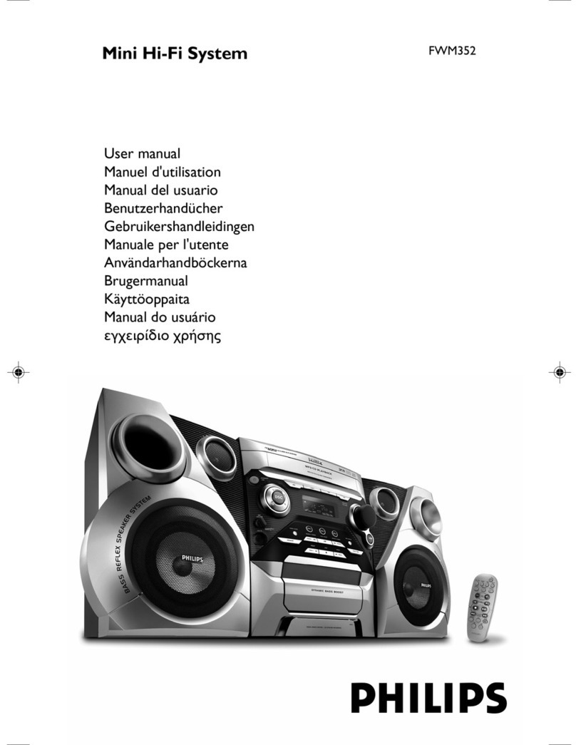 Philips FWM352/05 User manual Philips FWM352/05 User manual