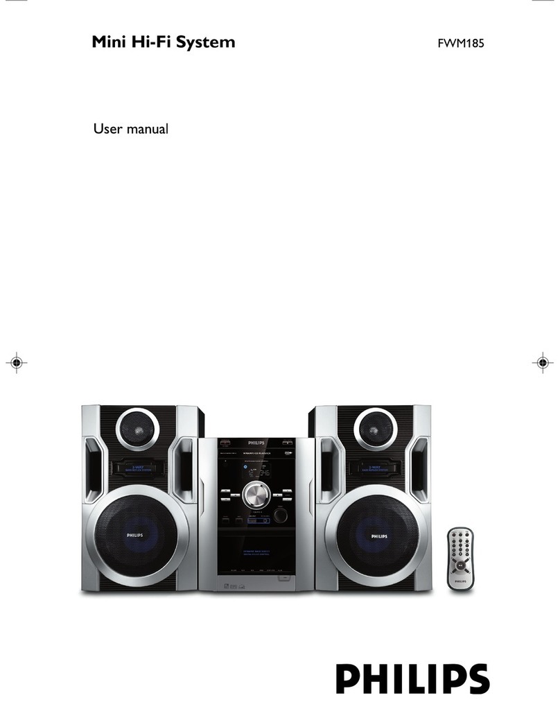 Philips FWM185/05 User manual