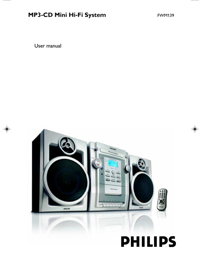 Philips FWM139/05 User manual