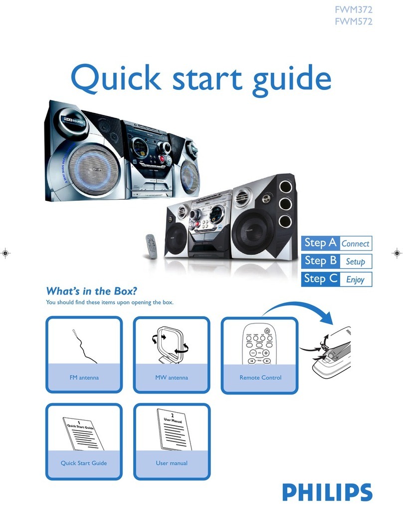 Philips FWM372/05 User manual