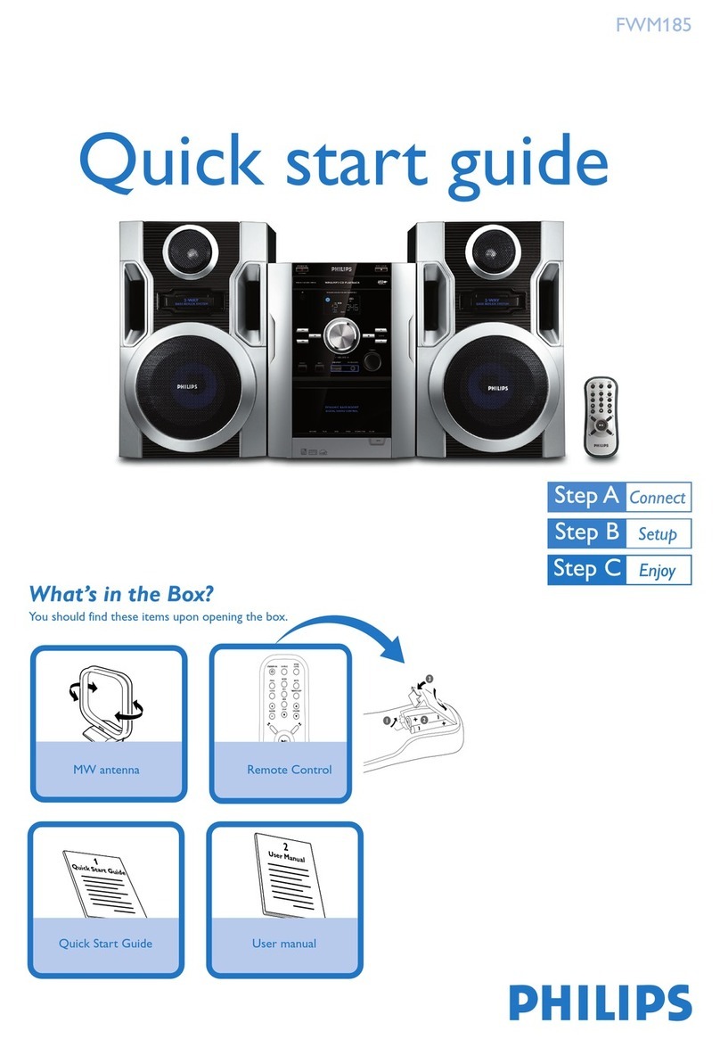 Philips FWM185/05 User manual Philips FWM185/05 User manual