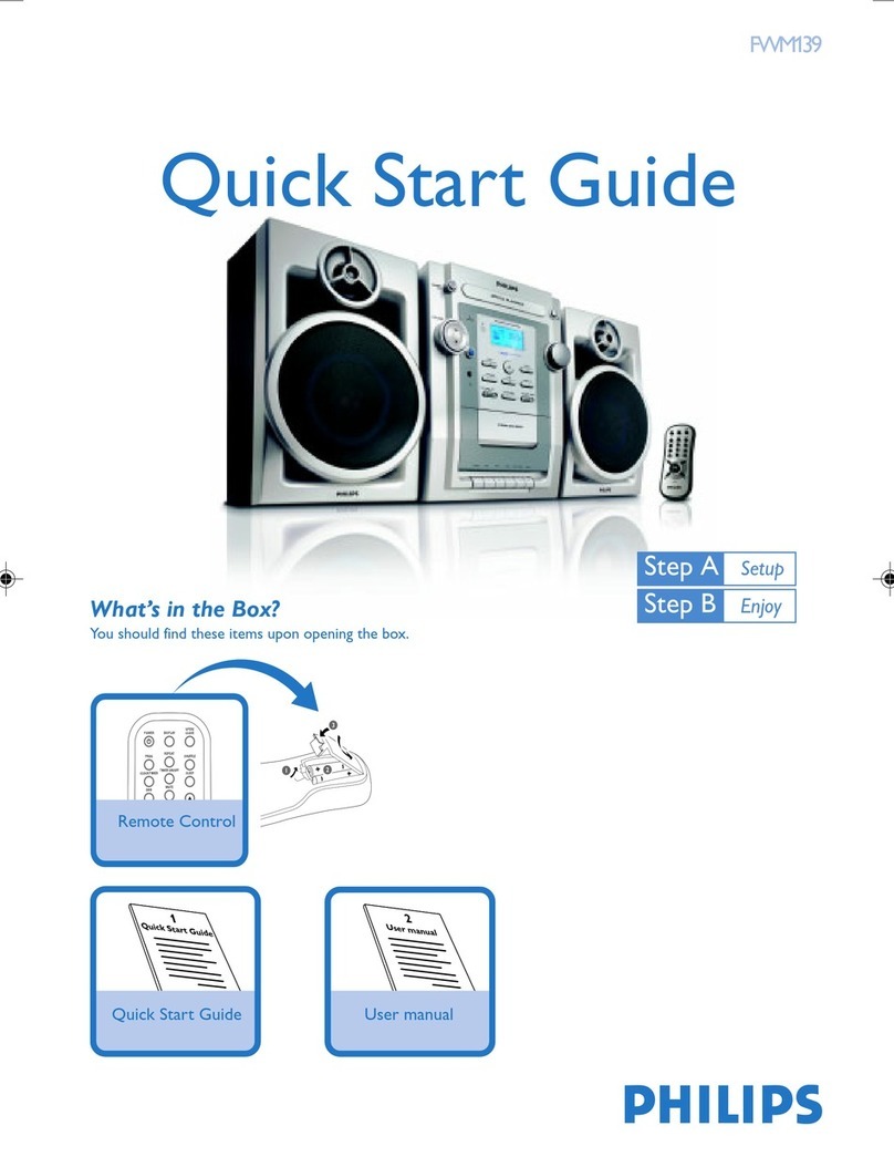 Philips FWM139/05 User manual
