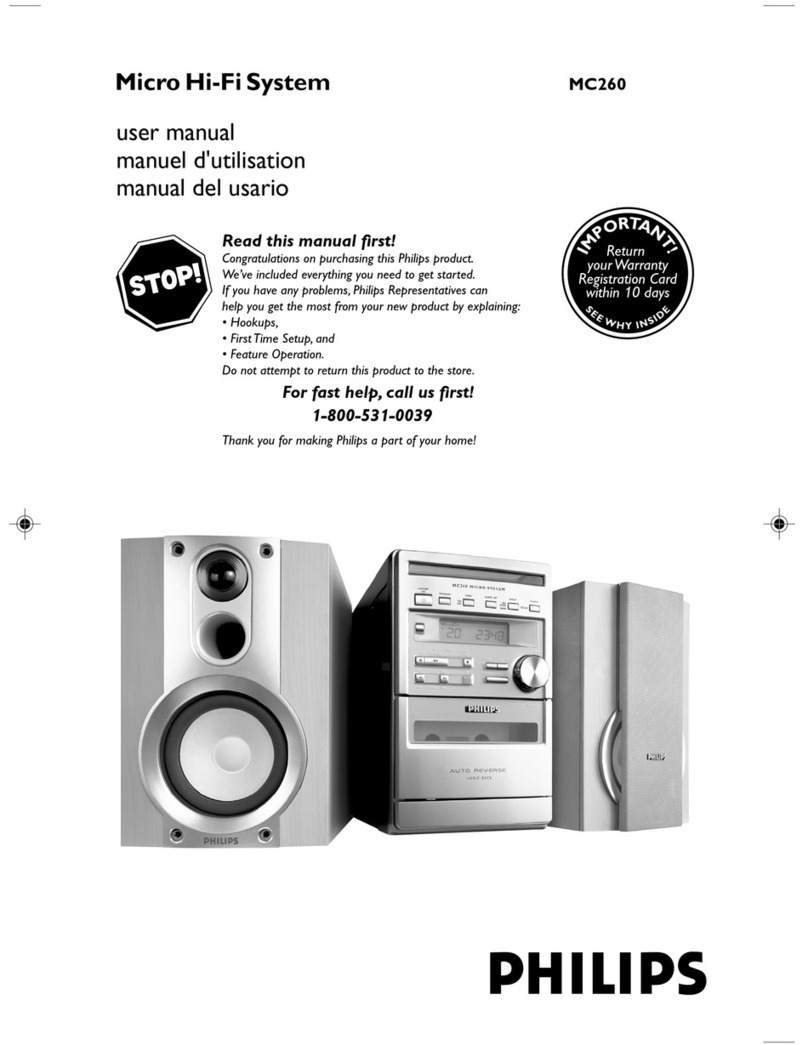 Philips MC260/37B user manual