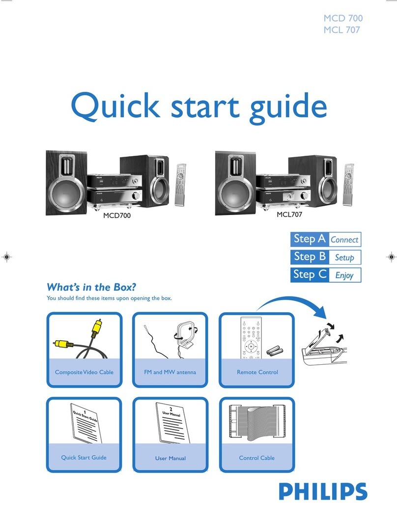 Philips MCD700/93 quick start guide