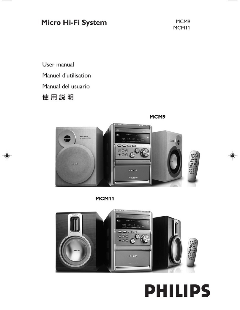 Philips MCM9/33 User manual Philips MCM9/33 User manual