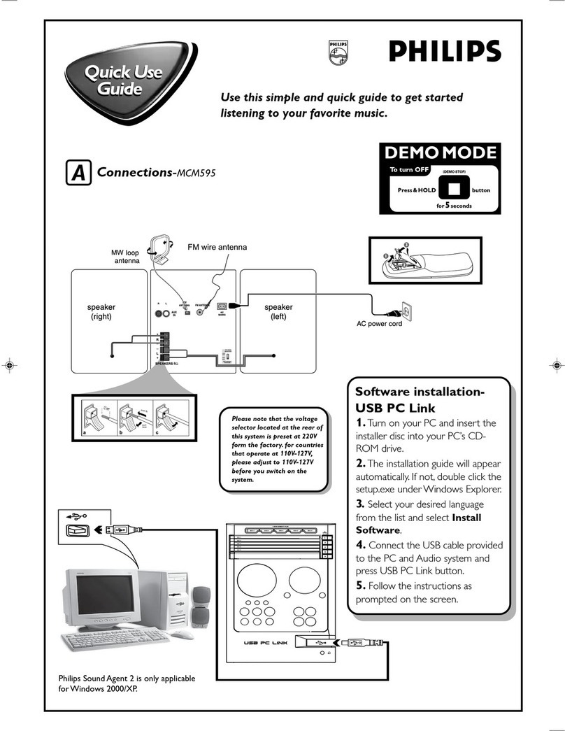Philips MCM595/19 Operating manual