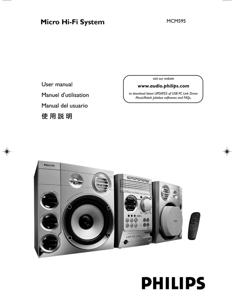 Philips MCM595/19 user manual