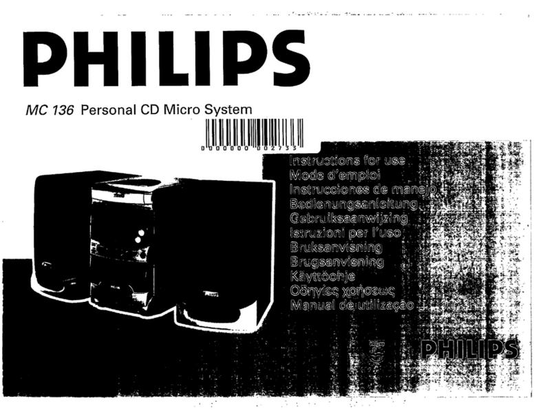 Philips MC136/29 user manual