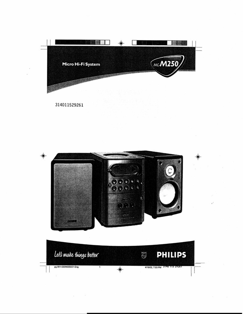 Philips MCM25037 User manual