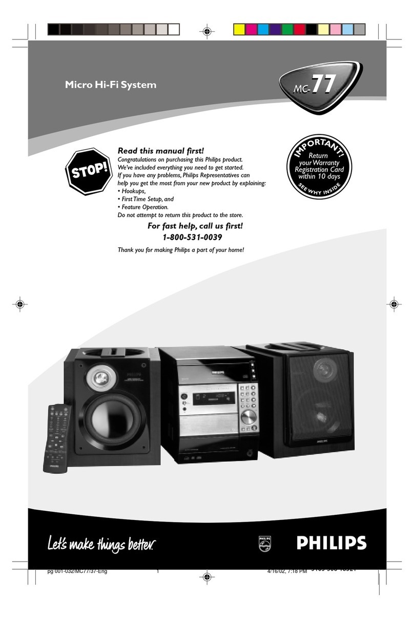 Philips MC-77 user manual