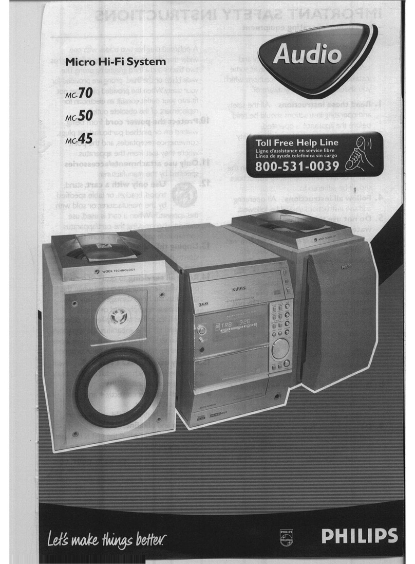 Philips MC7037 User manual