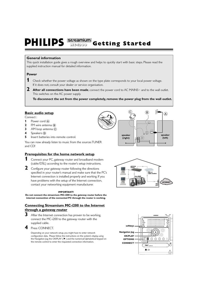 Philips MCI200/21M user manual