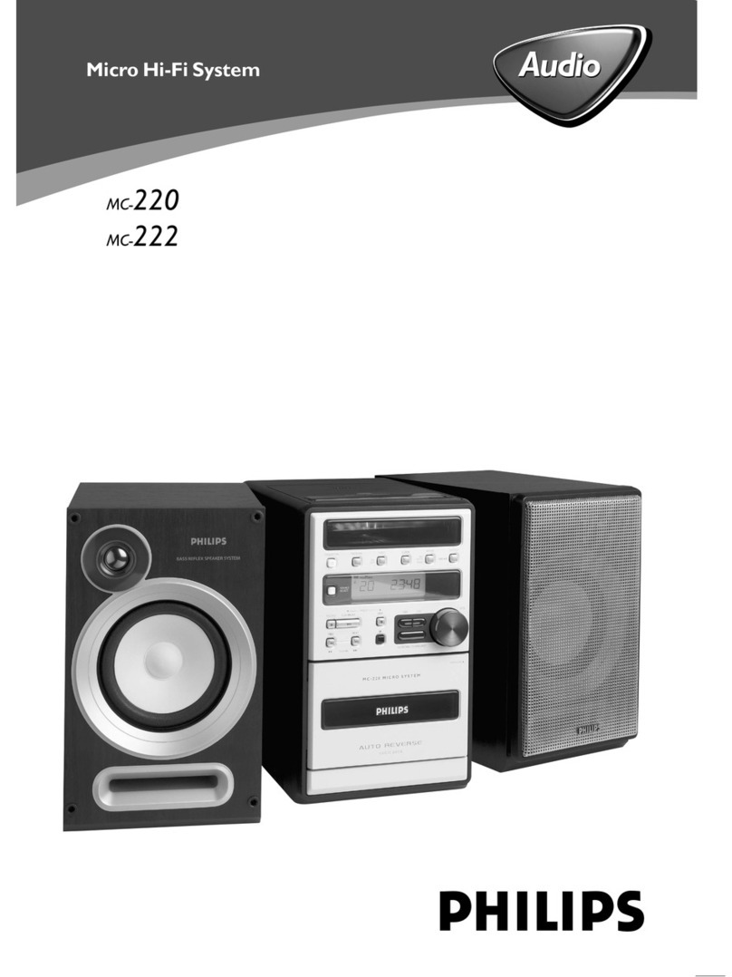 Philips MC-222/33 user manual