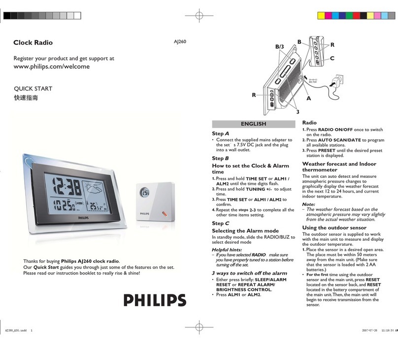 Philips AJ260/93 User manual Philips AJ260/93 User manual