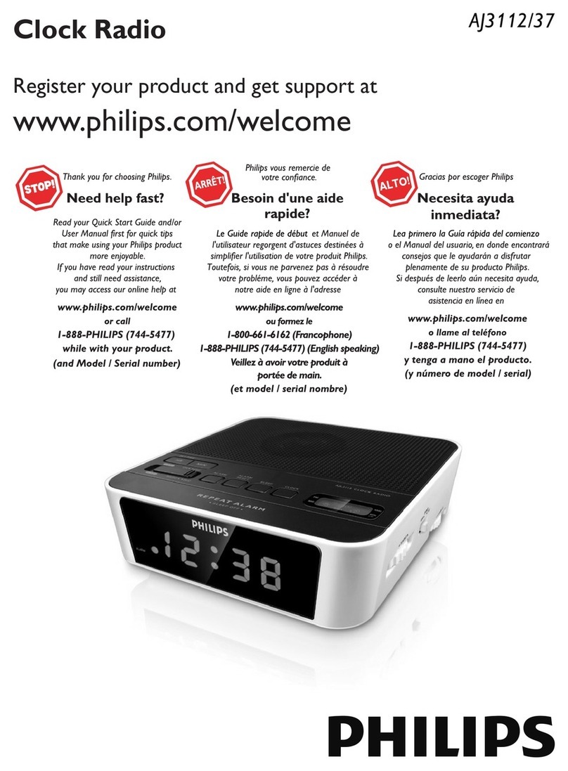 Philips AJ3112/37 user manual